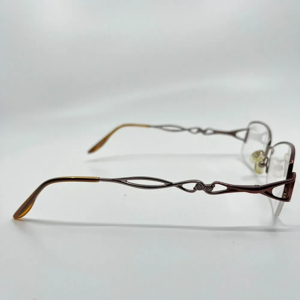 Saks Fifth‎ Avenue Women's eyeglasses Frame Silver S5A169 55-17-135 H6759